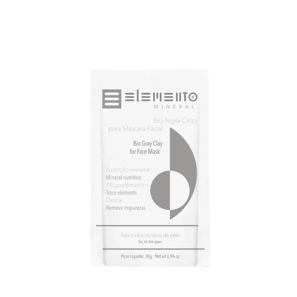 Argila Facial Elemento Natural Cinza 30g