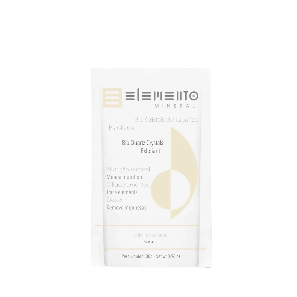Argila Facial Elemento Natural Cristais De Quartzo 30g
