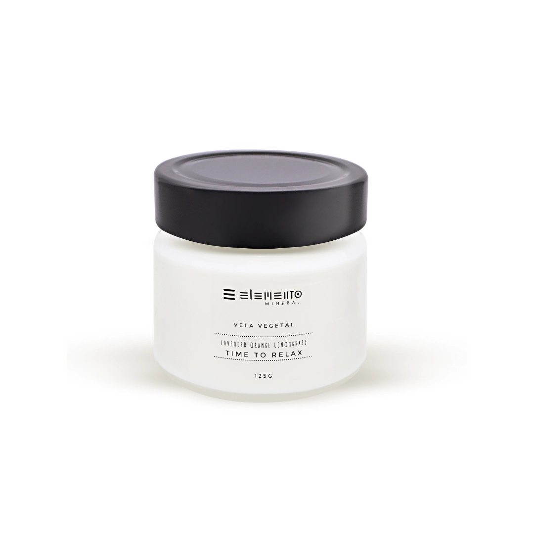 Vela Aromatica Vegetal Elemento Mineral Time To Relax 125g