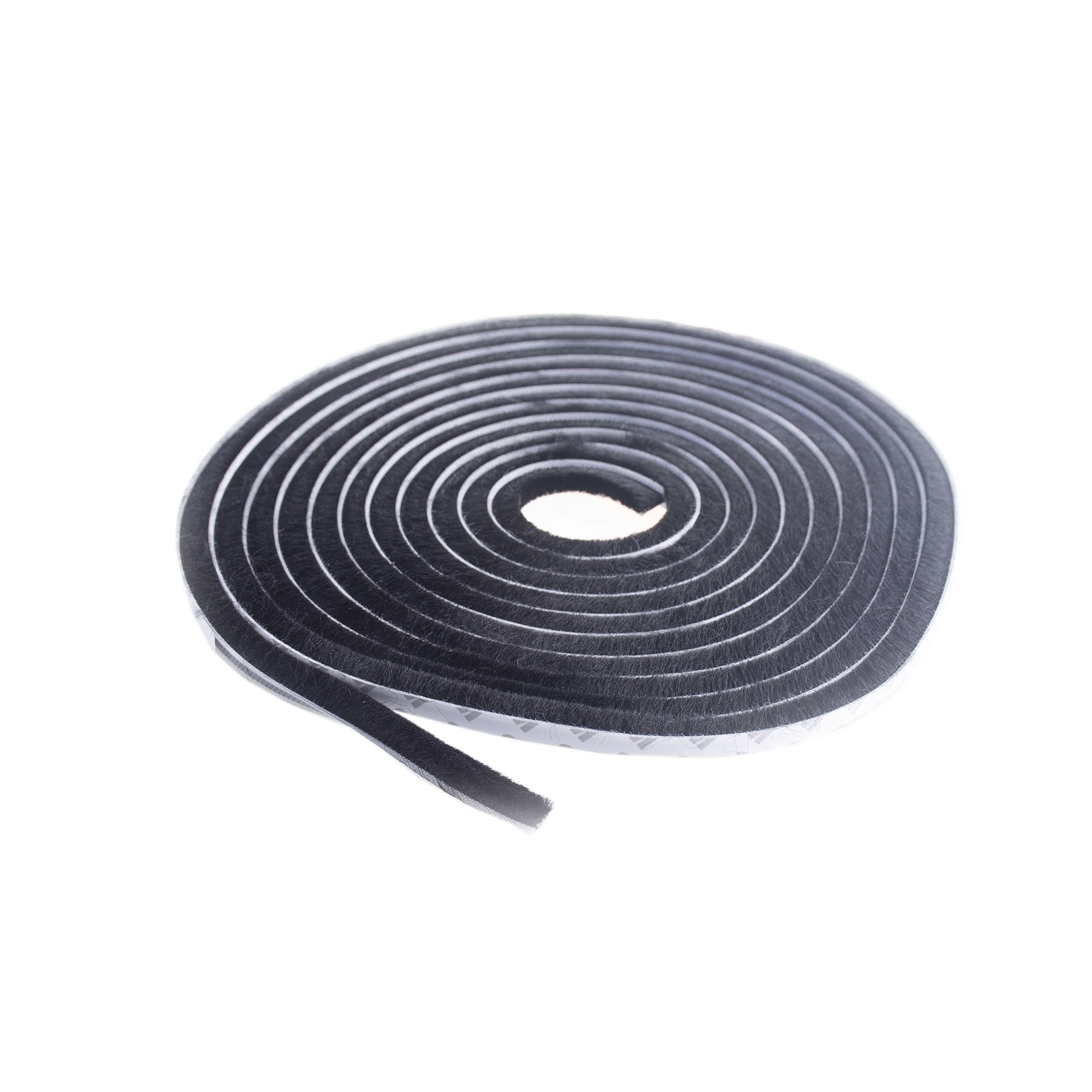 Veda Fresta Adesivo "Escova" Preto 500cm para Vão de 10mm Comfort Door