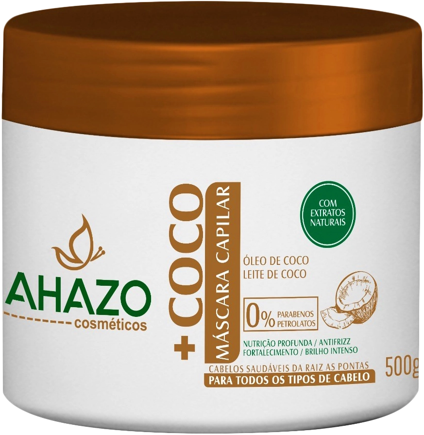 Mascara Capilar Ahazo 500g Mais Coco
