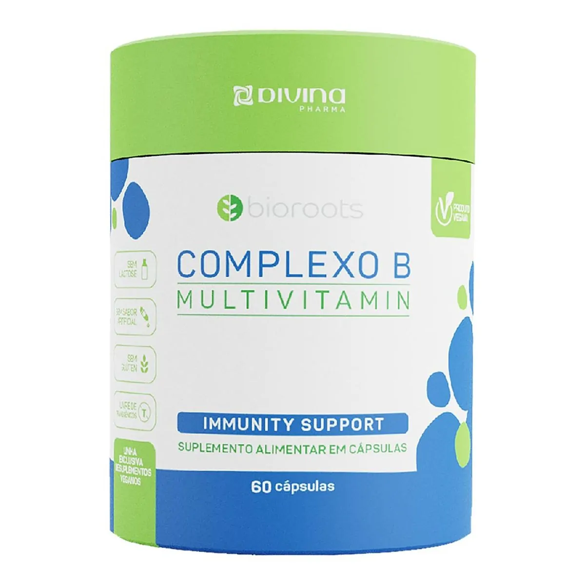 Vitamina Complexo B Bioroots 60 Cápsulas