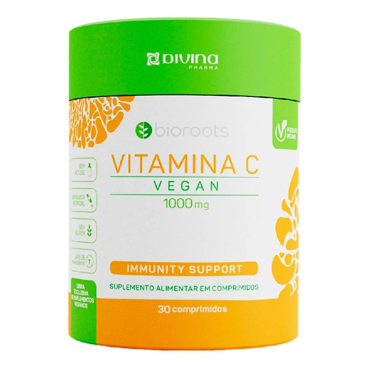 Vitamina C 1000mg Bioroots 30 Comprimidos