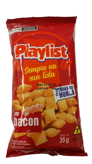 Pastelzinho De Trigo Playlist Bacon 35g