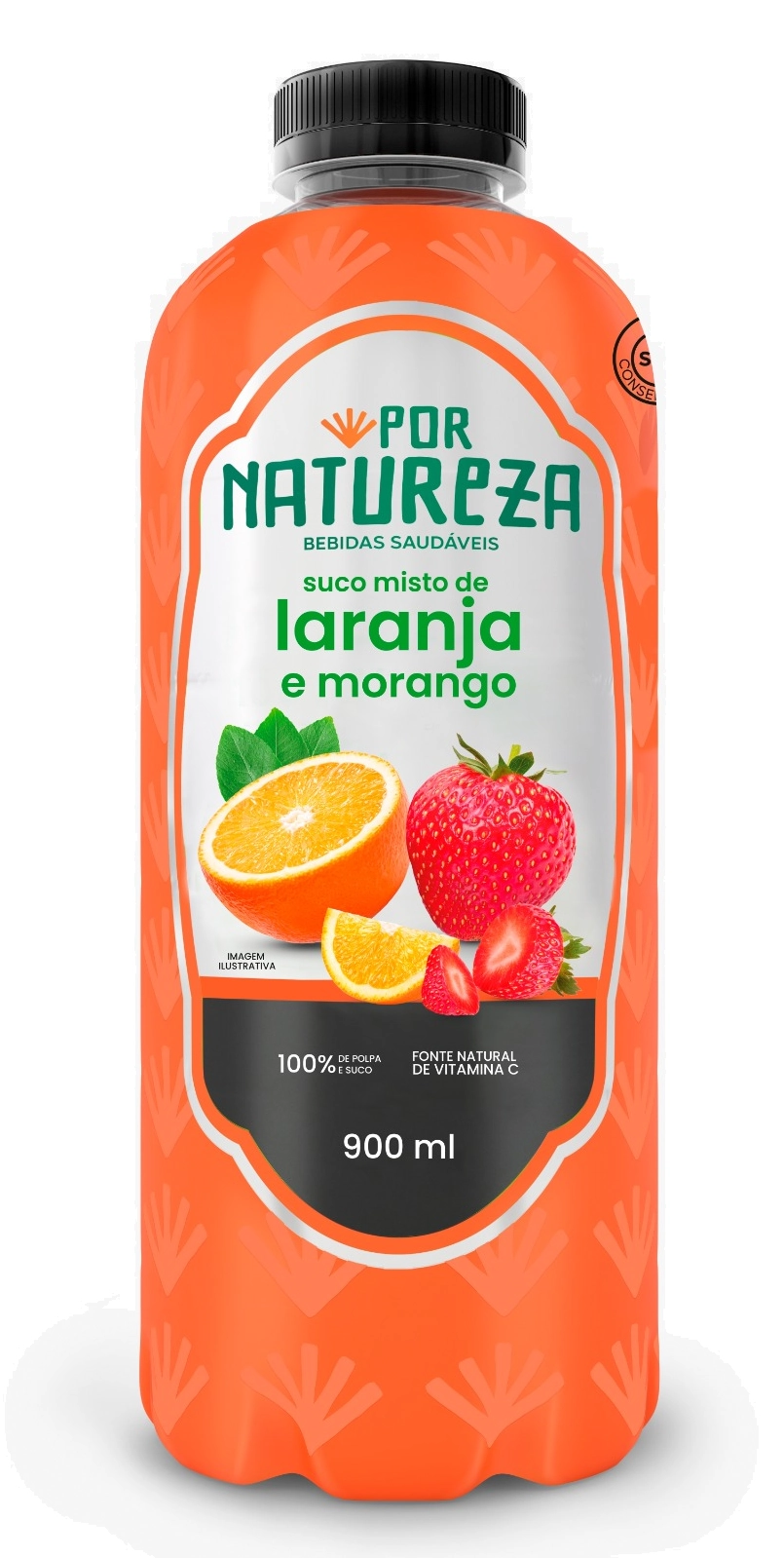 Suco Por Natureza Morango C/laranja Integral 900ml
