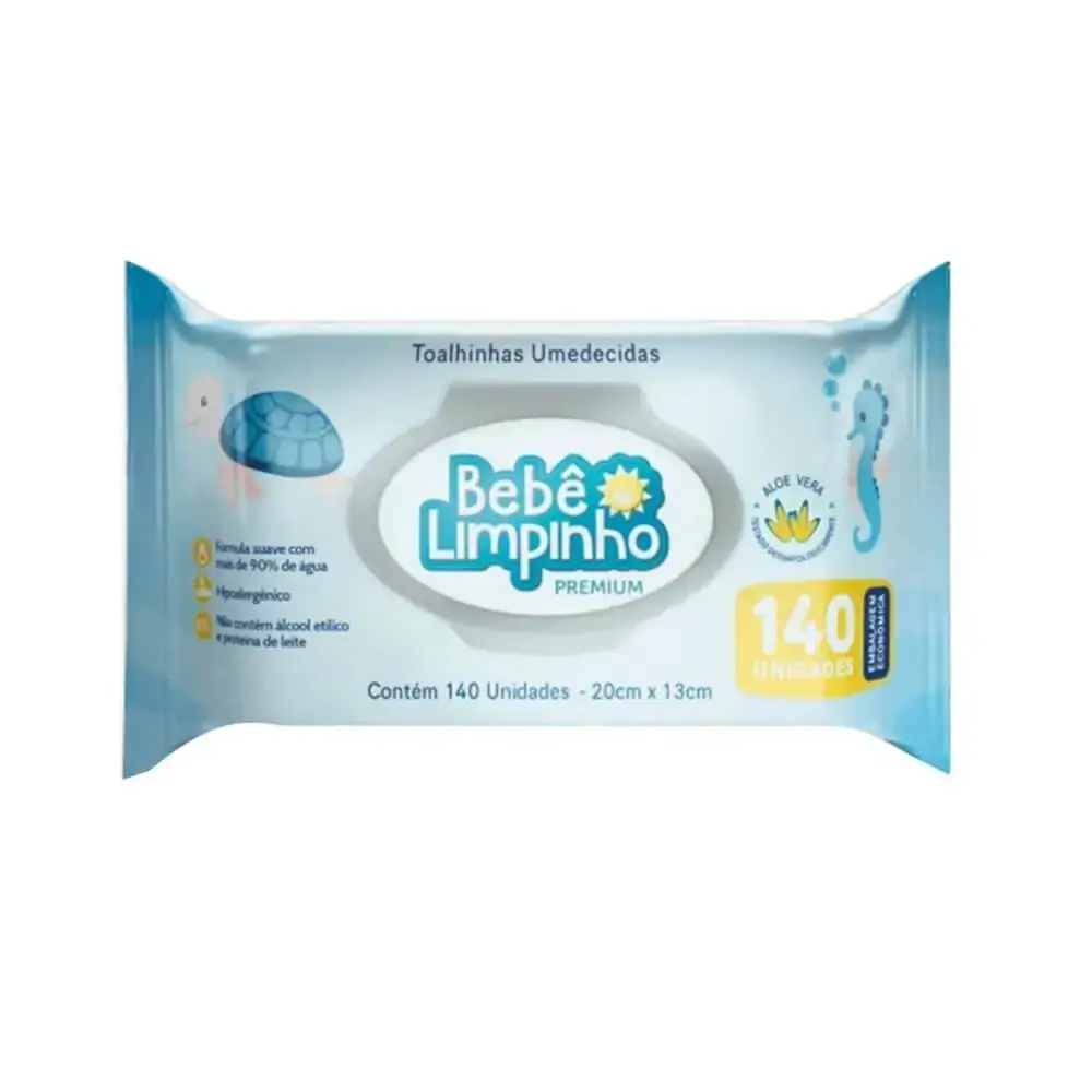 Toalha Umed Bebe Limpinho C/ 140 Premium