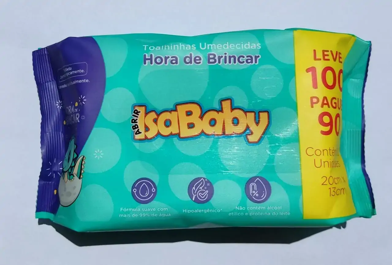 Toalha Umedecid Isababy Lv100 Pg 90