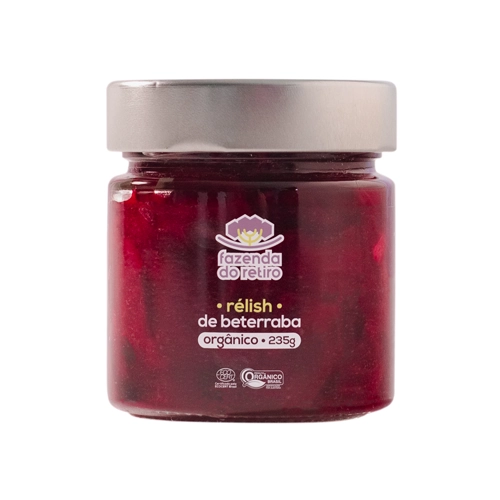 Relish Beterraba Org Fazenda Do Retiro 235g