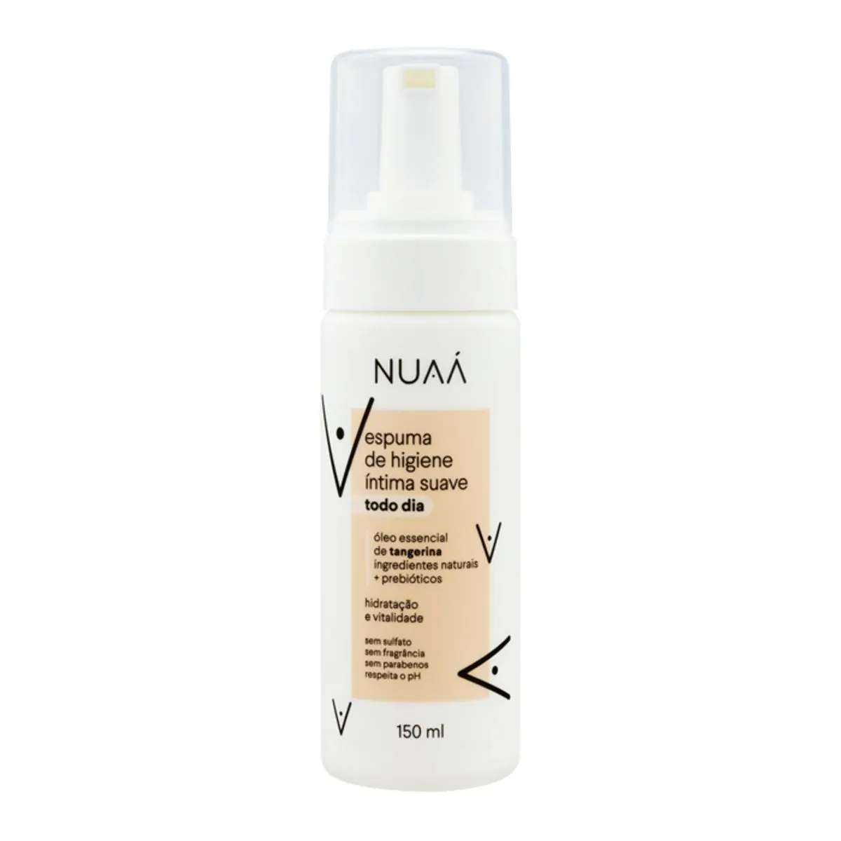 Espuma De Higiene íntima Sem Perfume Nuaá Todo Dia Frasco 150ml