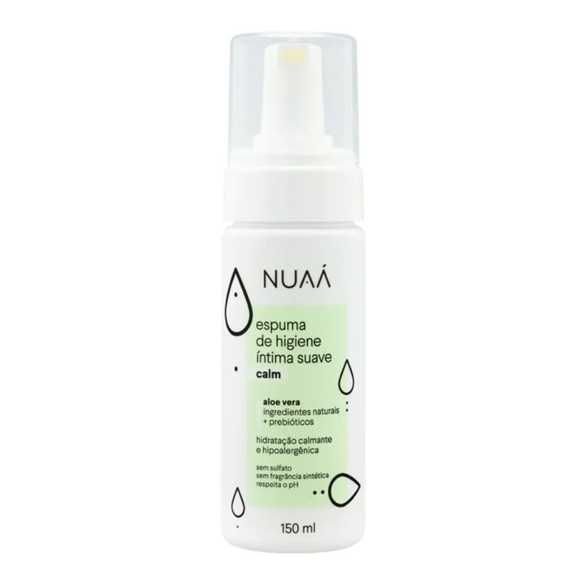 Espuma De Higiene íntima Sem Perfume Nuaá Calm Frasco 150ml