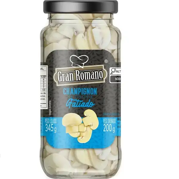 Champignon Gran Romano Fatiado Vd 200g