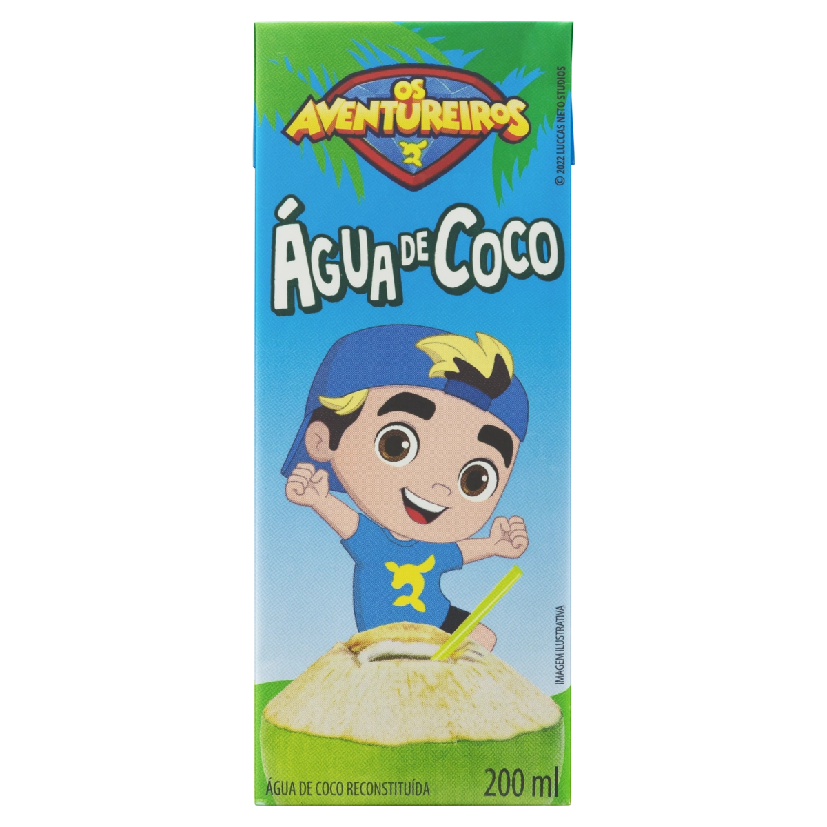 Água de Coco Os Aventureiros Caixa 200ml