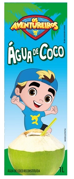 Água de Coco Os Aventureiros Caixa 1l