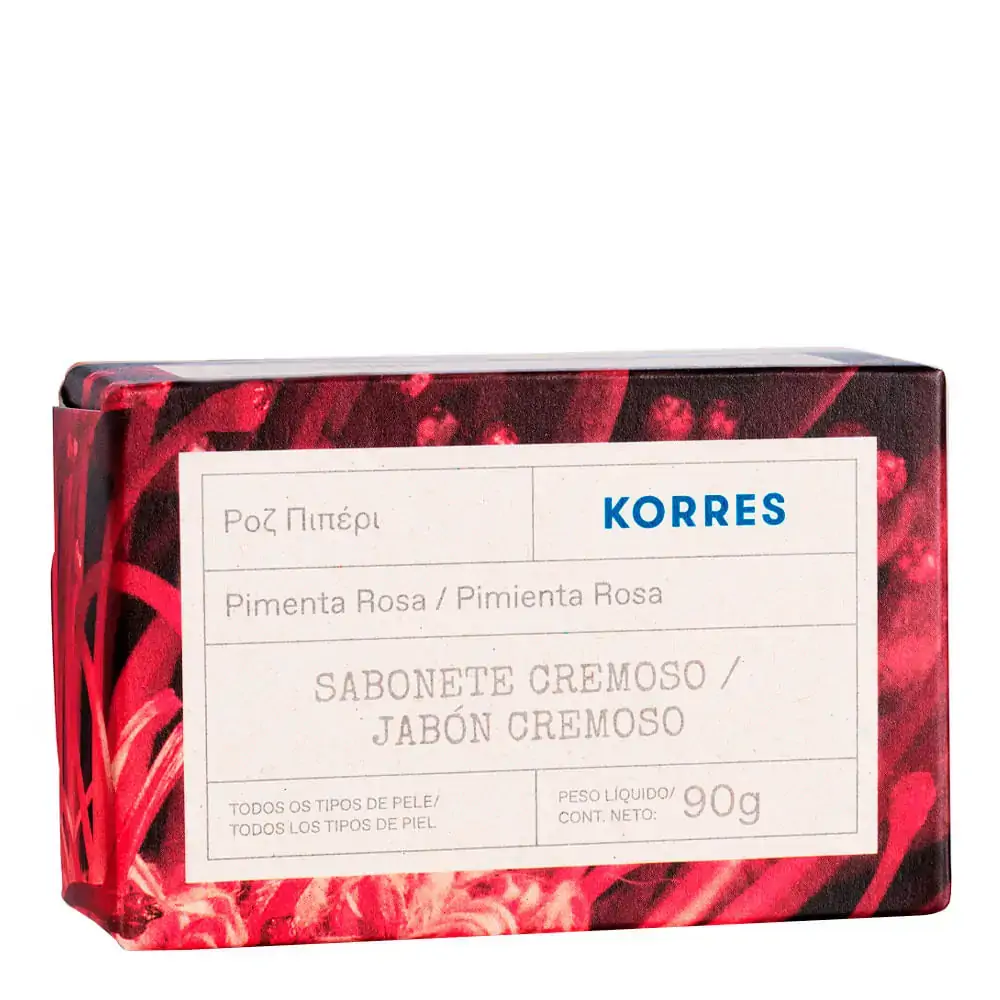 Korres Sabonete Em Barra Pimenta Rosa 90g
