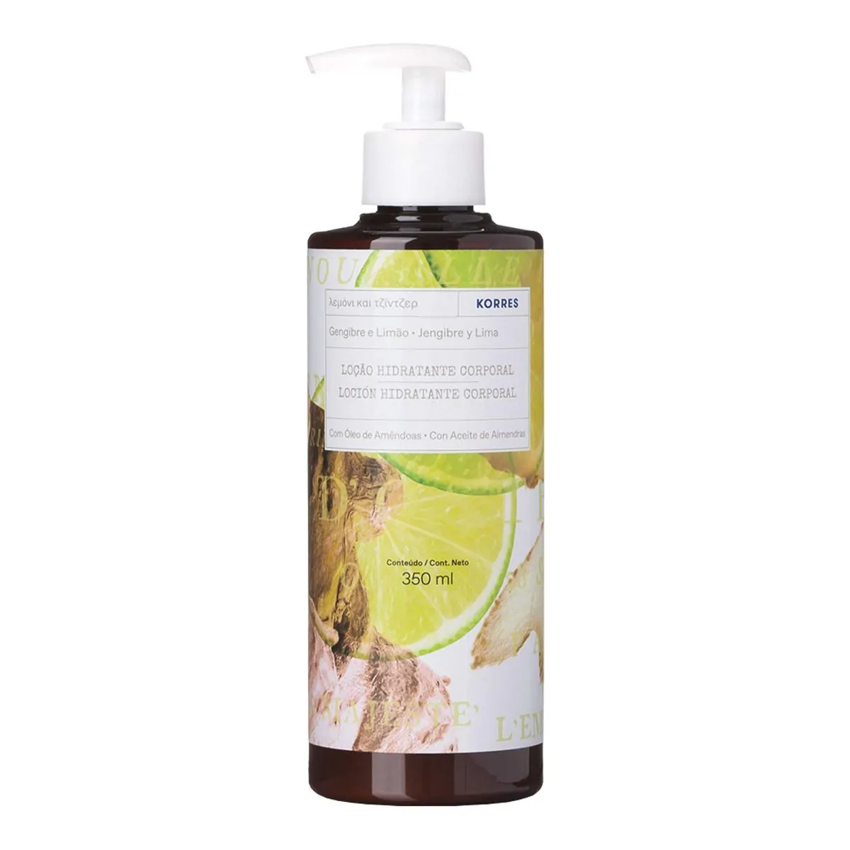 Locao Hidratante Corporal Korres Gengibre E Limao 350ml
