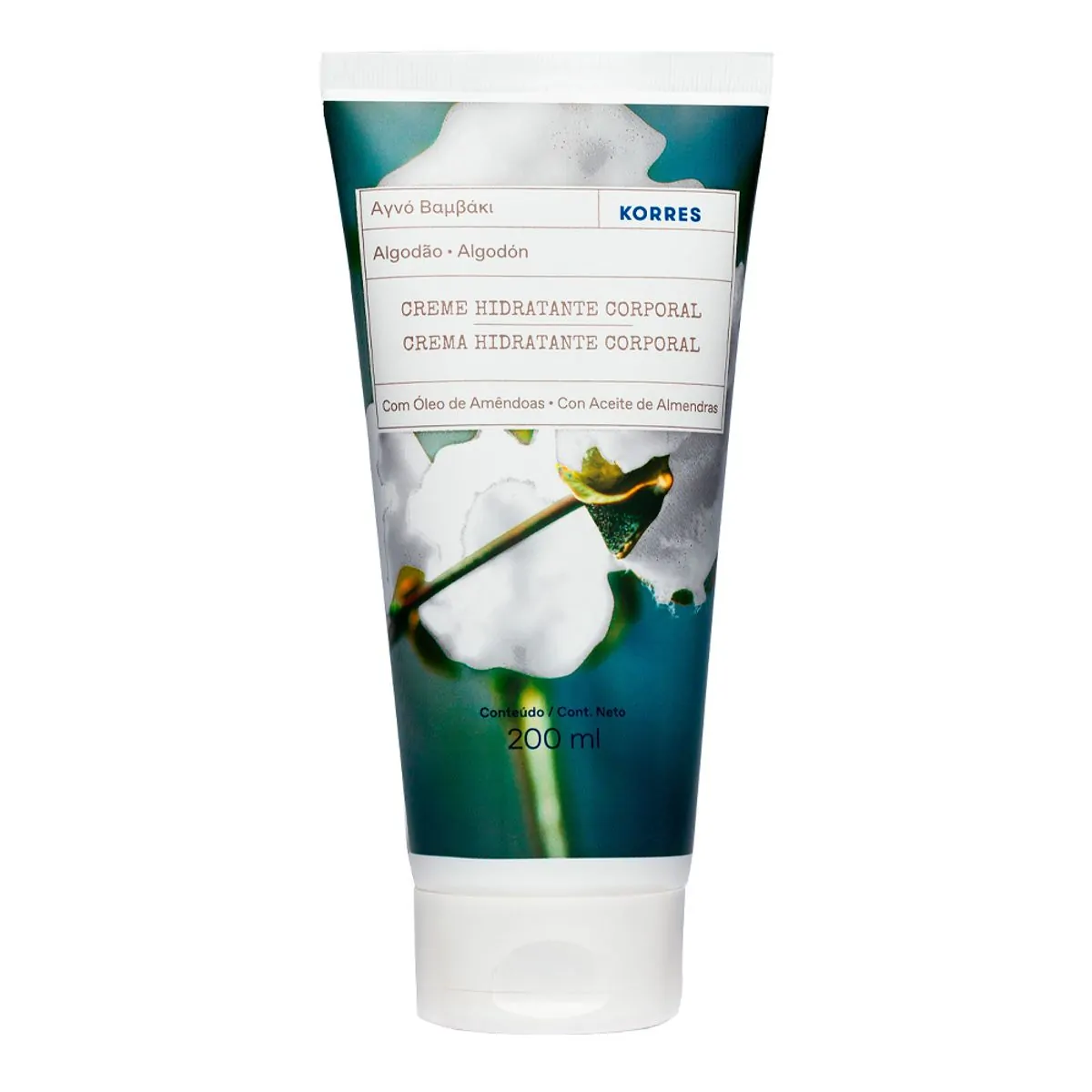 Locao Hidratante Corporal Korres Algodao 200ml