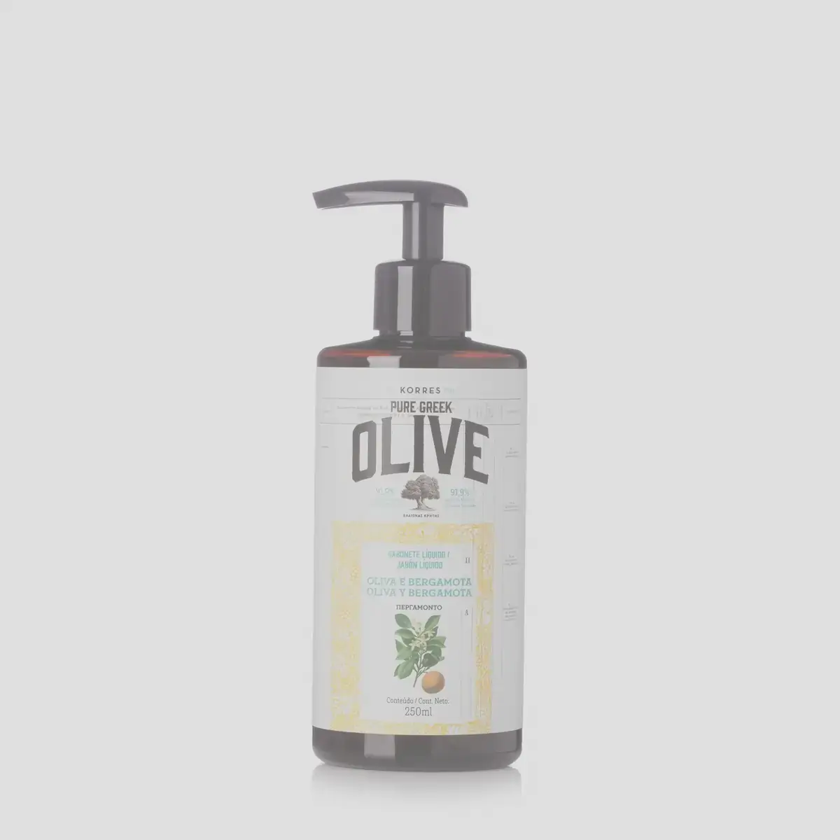 óleo De Oliva E Bergamota Sabonete Líquido 250ml, Korres