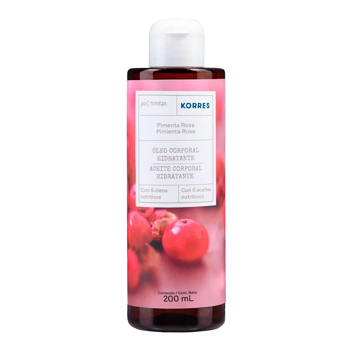 Pimenta Rosa óleo De Banho Deo Corporal 200ml, Korres