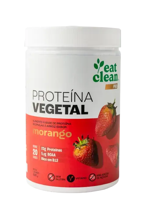 Proteina Vegetal Morango Eat Clean 600g