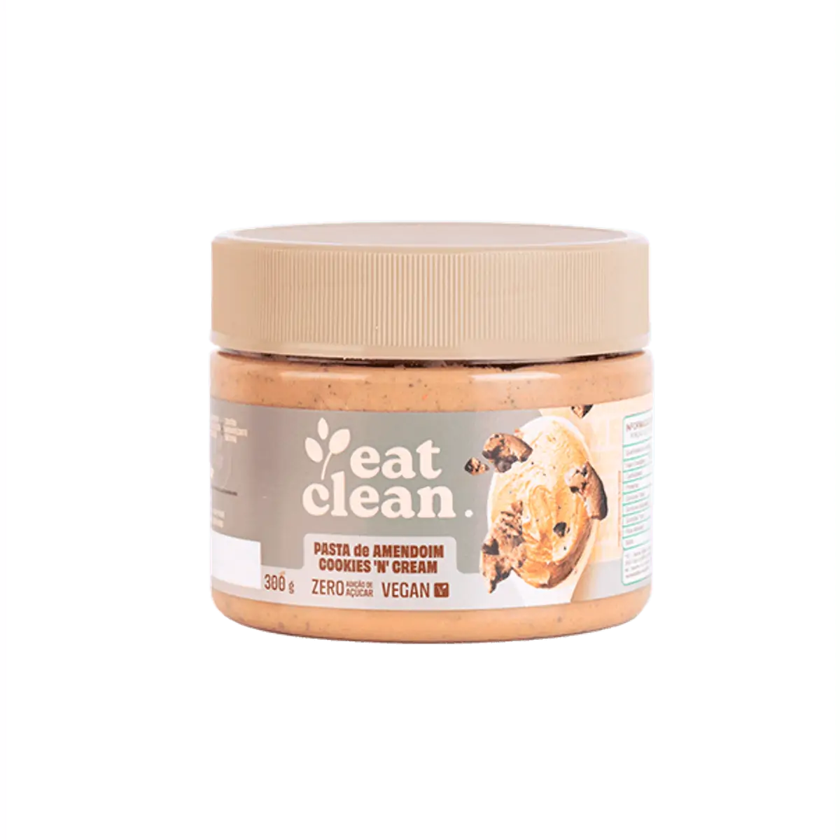 Pasta Amendoim Cookies E Cream Eat Clean 300g
