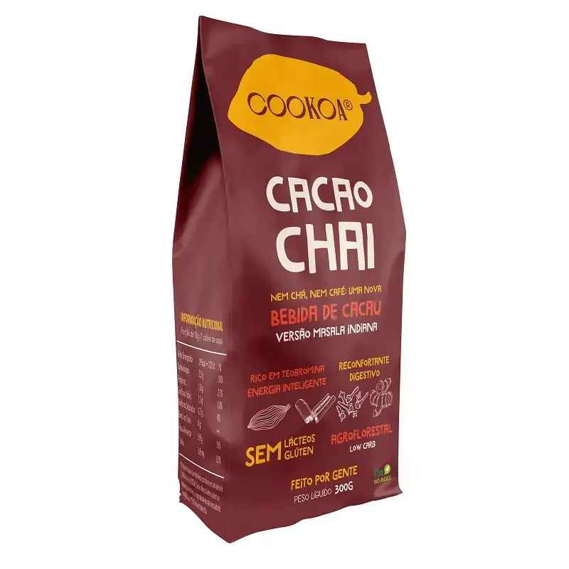 Cacao Chai Bebida De Cacau Sem Lactose Sem Glúten Cookoa 250g