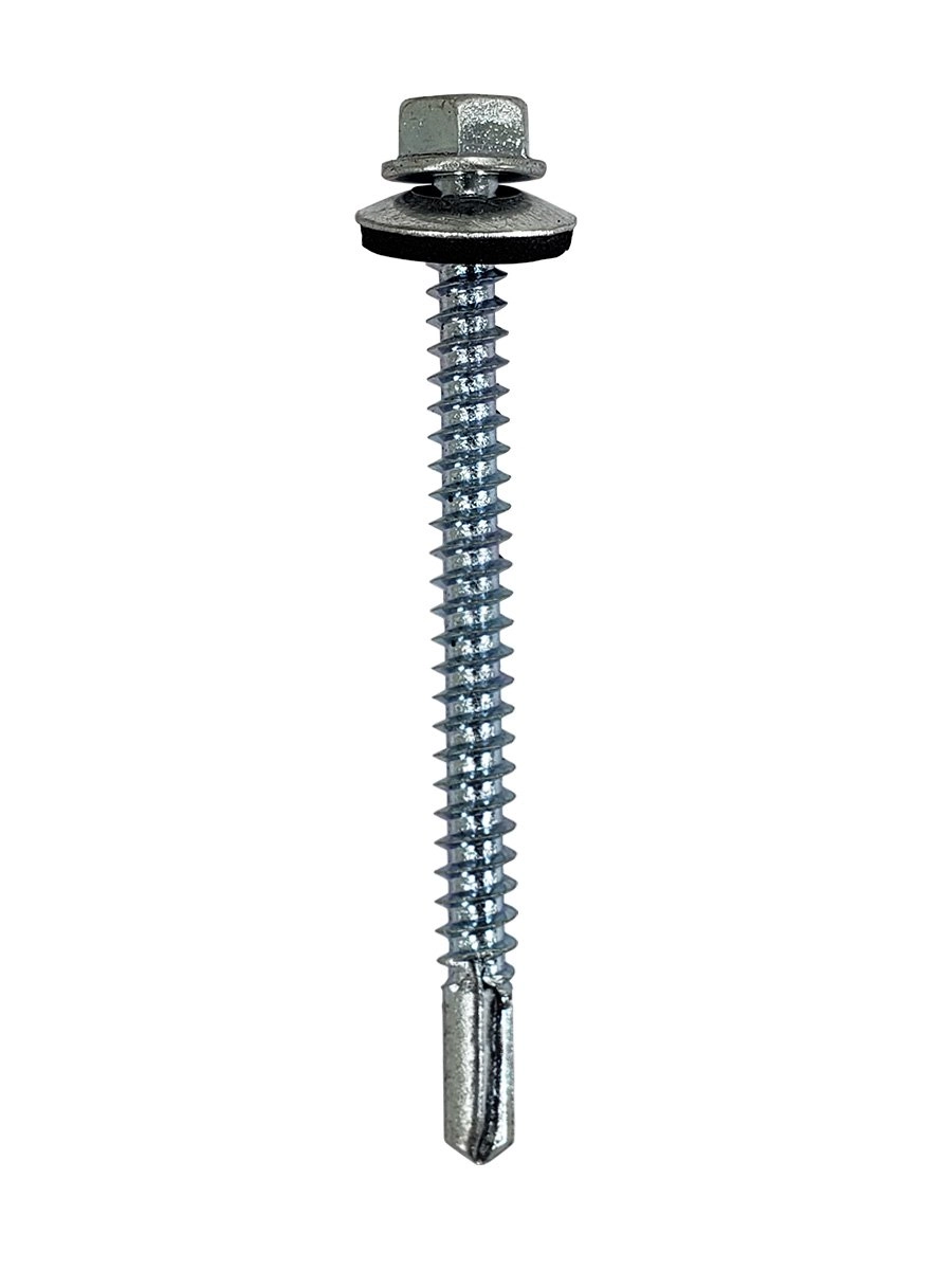 Parafuso Telha/metal Cabo Flangeada Perfurante Arruela Fixa 100 Peças Stein 12x2.1/2 (5.5x63)