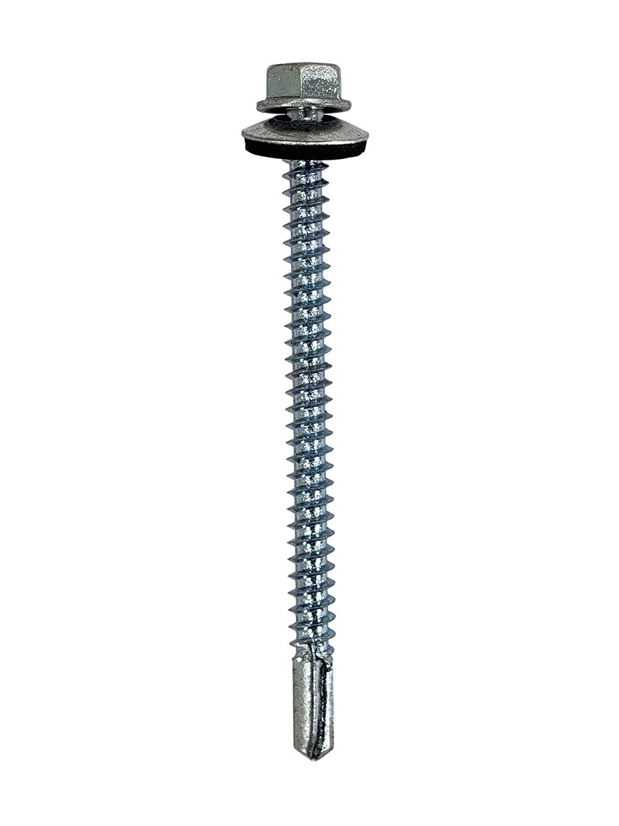 Parafuso Telha/metal Cabo Flangeada Perfurante Arruela Fixa 100 Peças Stein 12x3 (5.5x75)