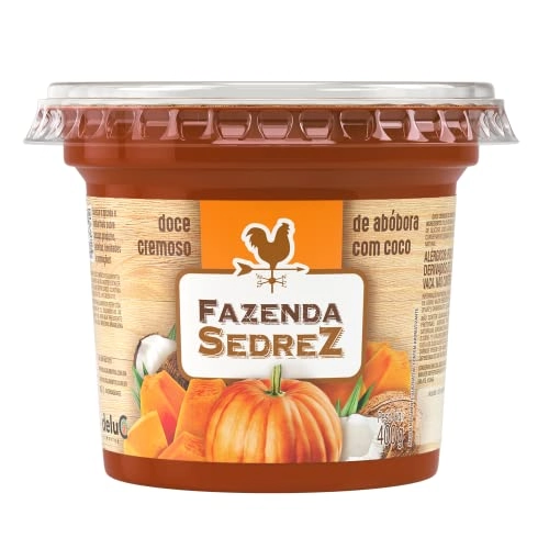 Doce De Abobora Com Coco 12/400g Fazenda Un Qtd. 6.00 Un