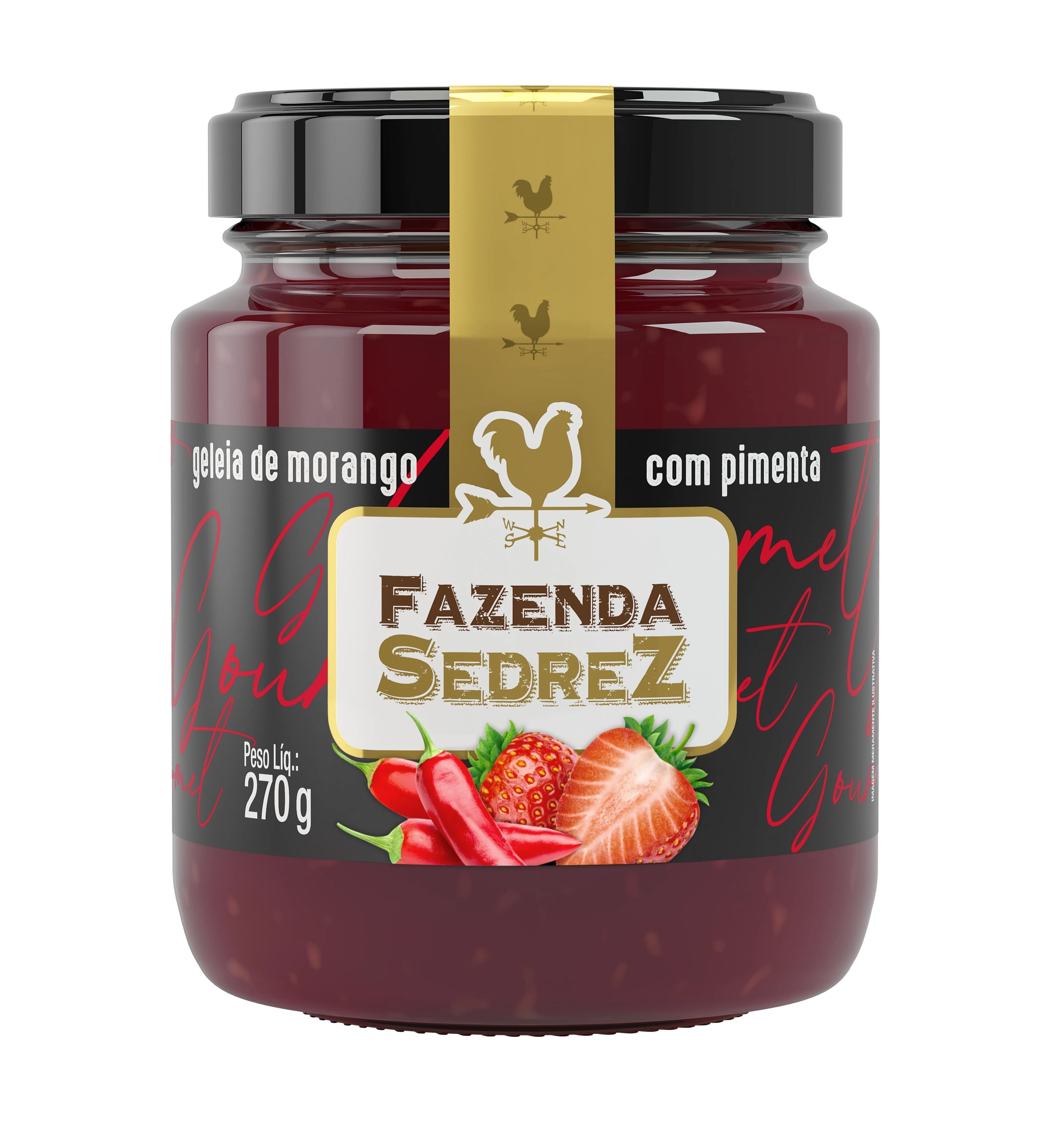 Geleia Fazenda Sedrez Tomate C/pimenta Vd 270g