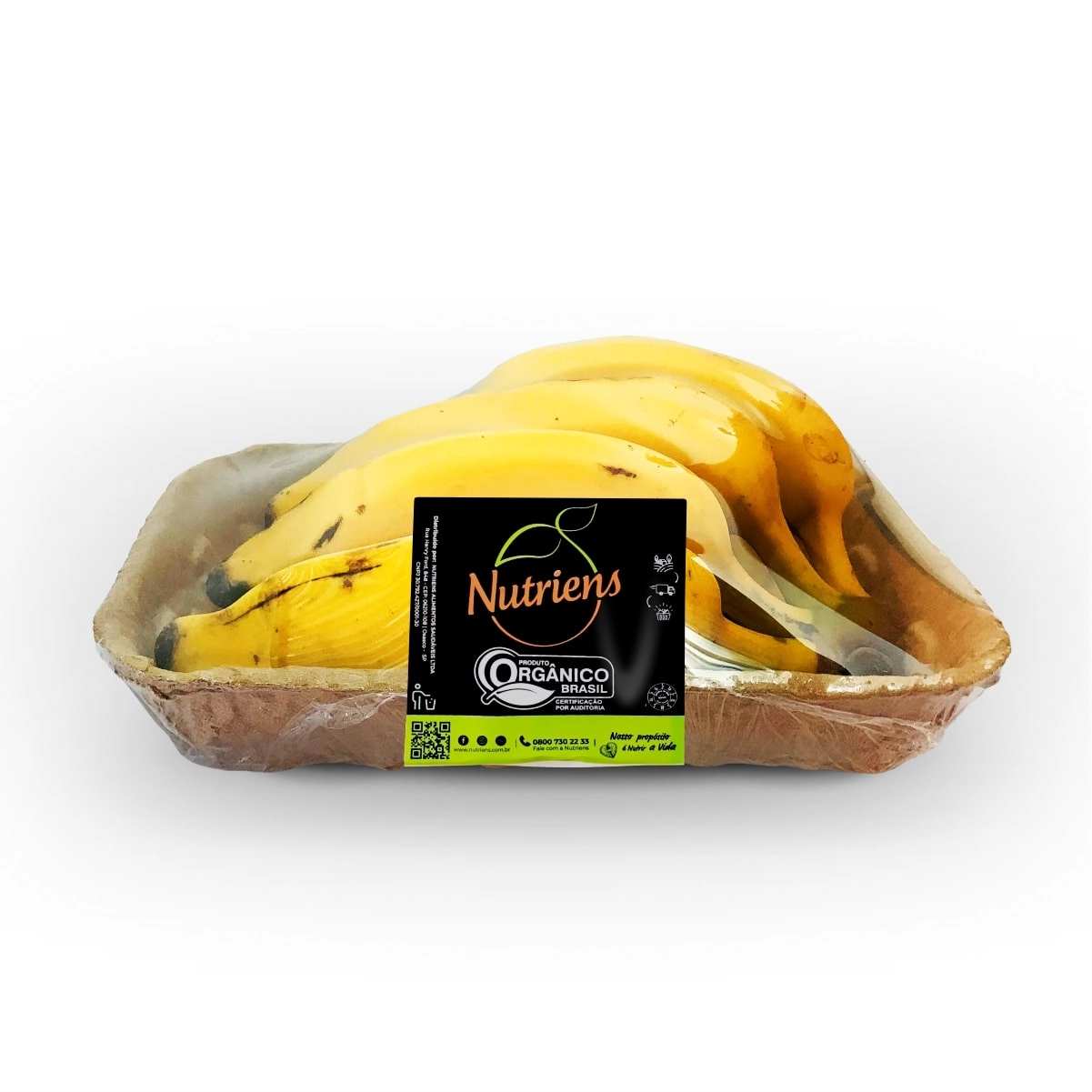 Org Banana Prata Org Nutriens 600gr