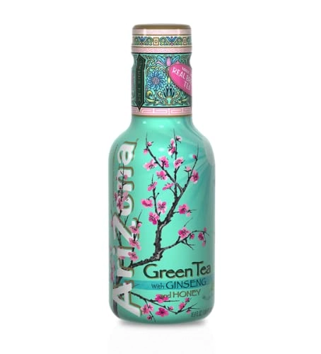 Chá Verde Ginseng e Mel Green Tea Honey Arizona 500 ml