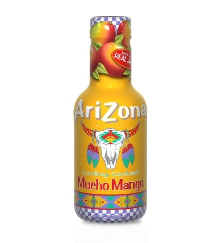 Suco Sabor Manga e Pêra Mucho Mango Juice Arizona 500ml