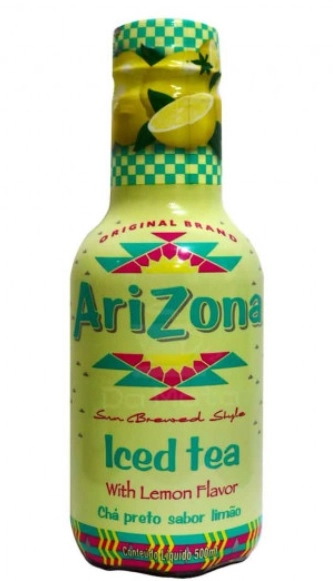 Chá Preto Sabor Limão Arizona Iced Tea Lemon Flavor 500ml