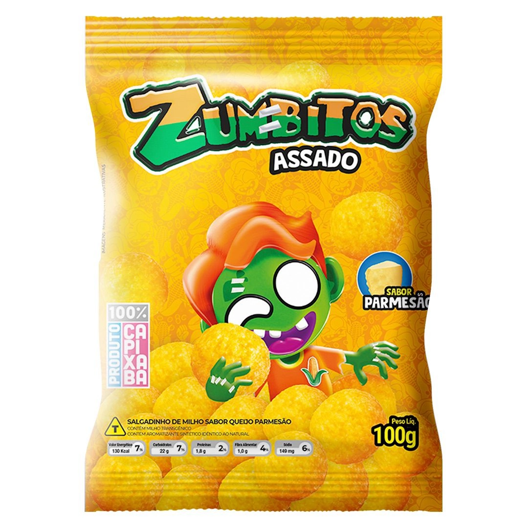 Chips Zumbitos Queijo Parmesao 100g 14885 Santos