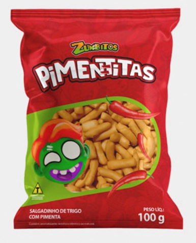 Salgadinho Trigo Zumbitos Pimenta 100g 17315 Santos