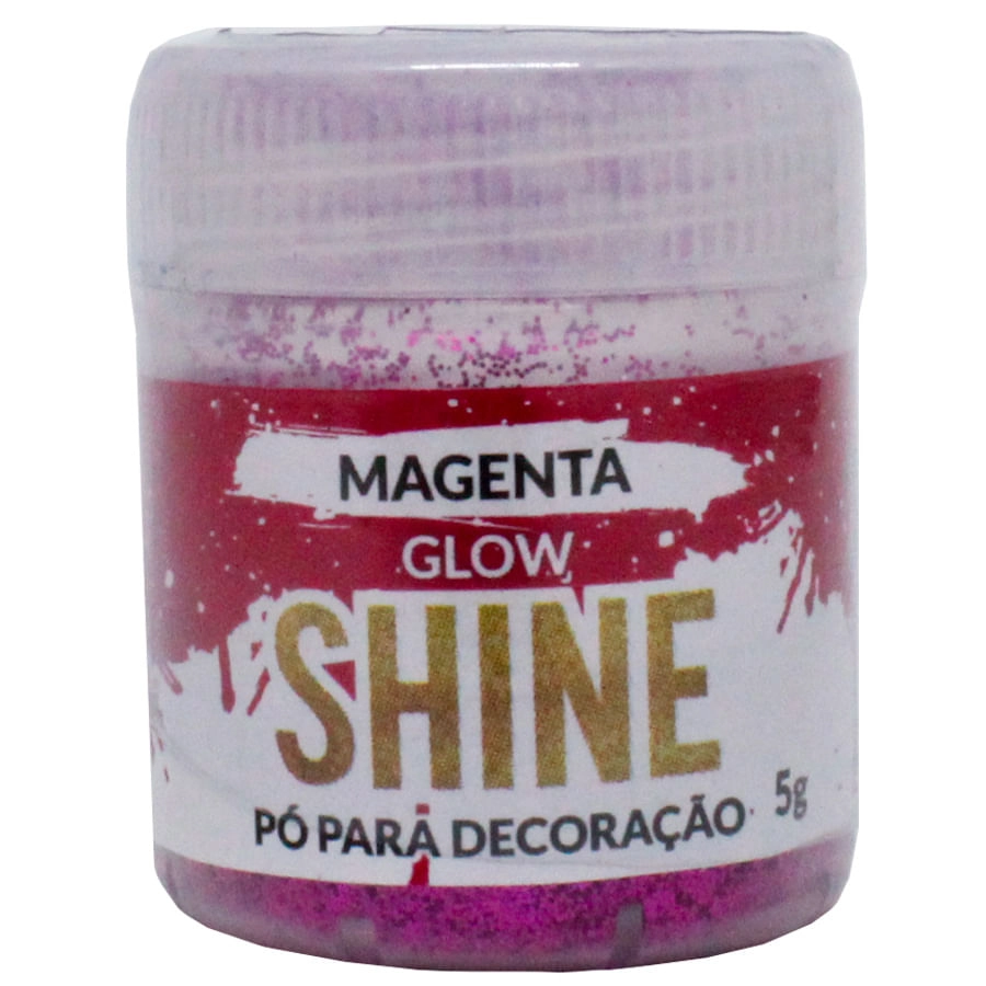 Corante Decor Po Glitter Magenta 5g Brilart Iceberg