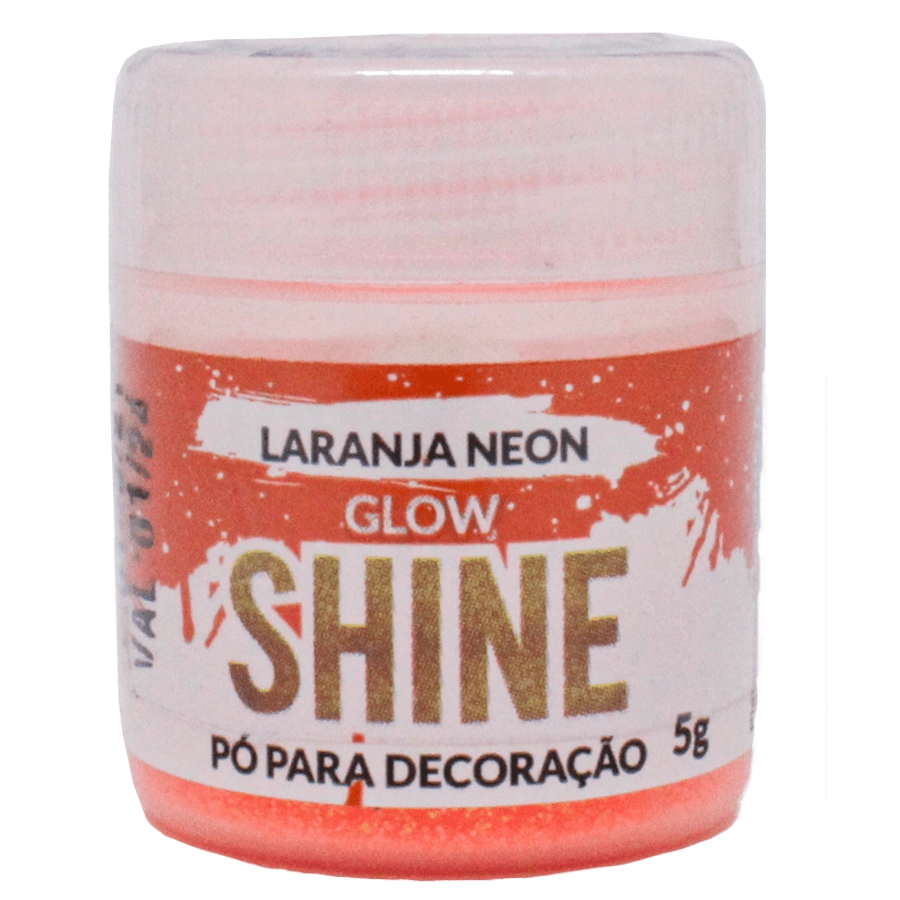 Corante Decor Po Glitter Laranja Neon 5g Iceberg