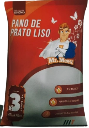 Pano De Prato Mr Meex Liso C/ 3 Unid