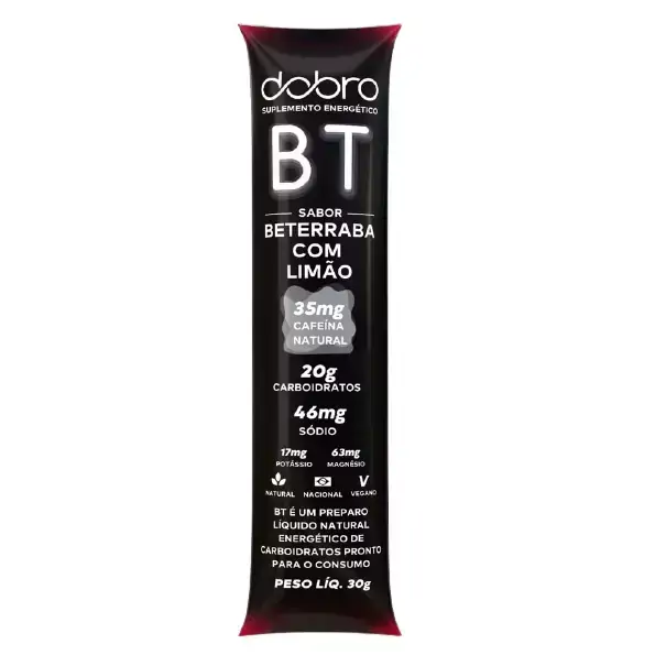 BT Gel Beterraba com Limão e Cafeína Energia Dobro 30g