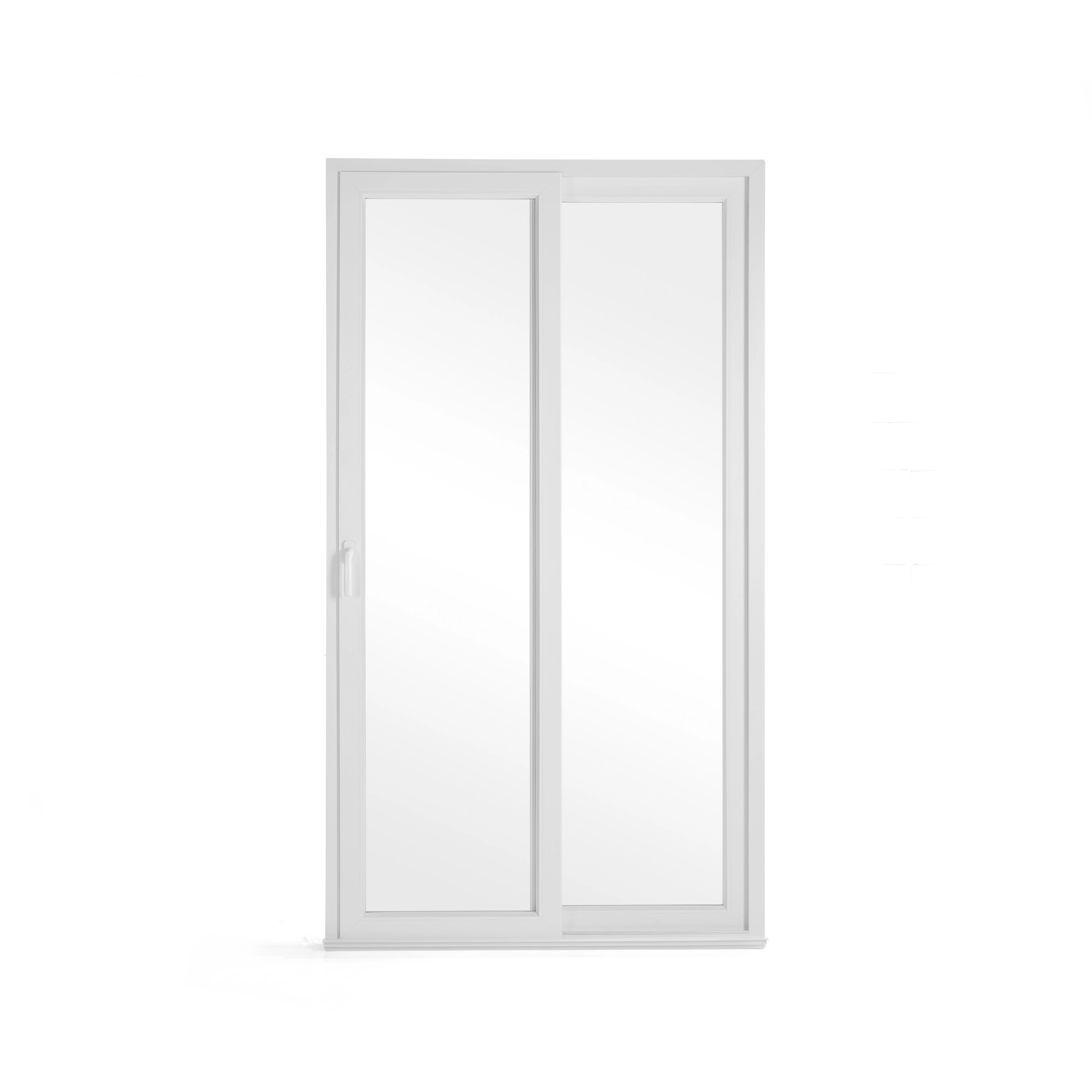 Porta de Correr 2 Folhas PVC Branco 2,15x1,20m Shine