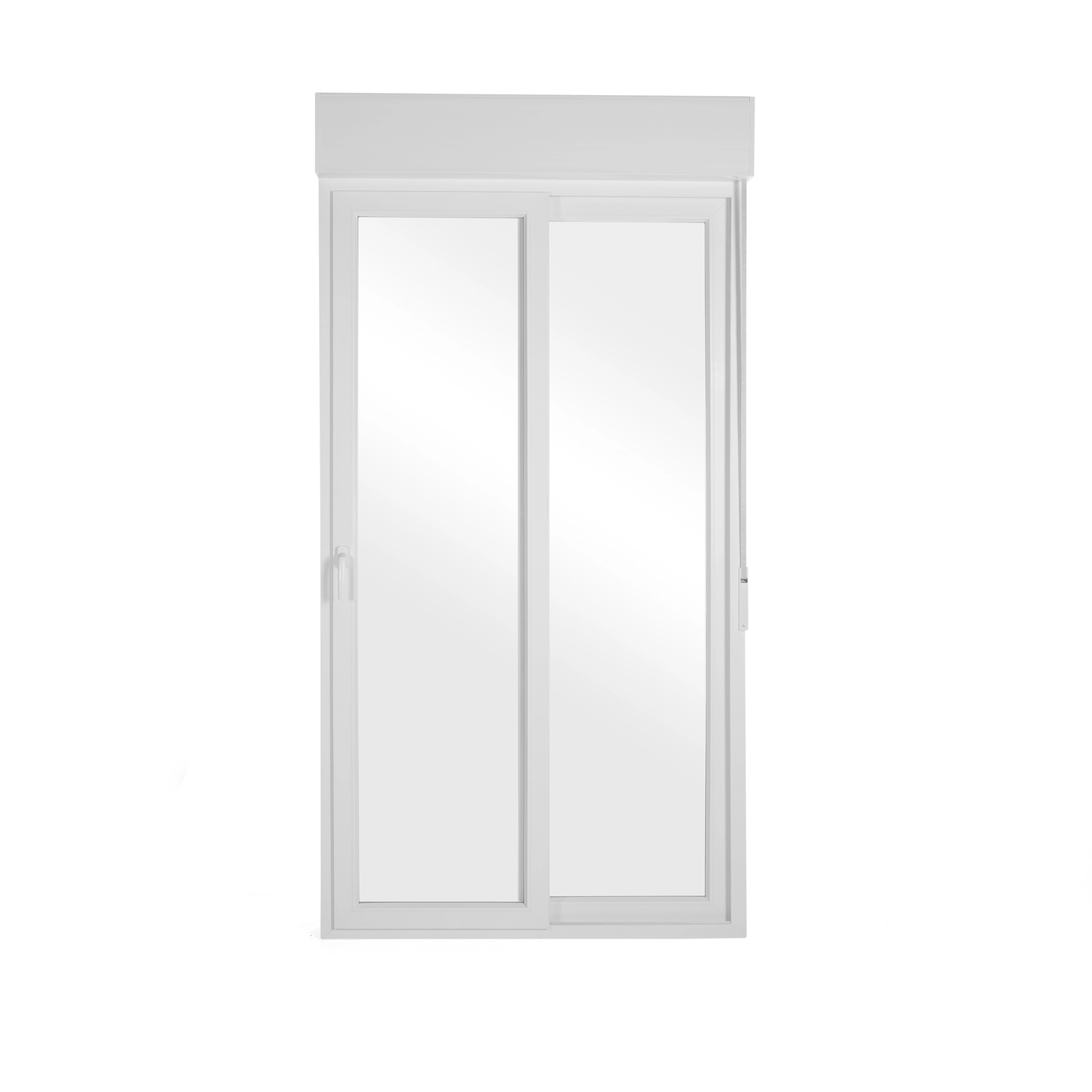 Porta de Correr 2 Folhas PVC Branco 2,37x1,20m Shine