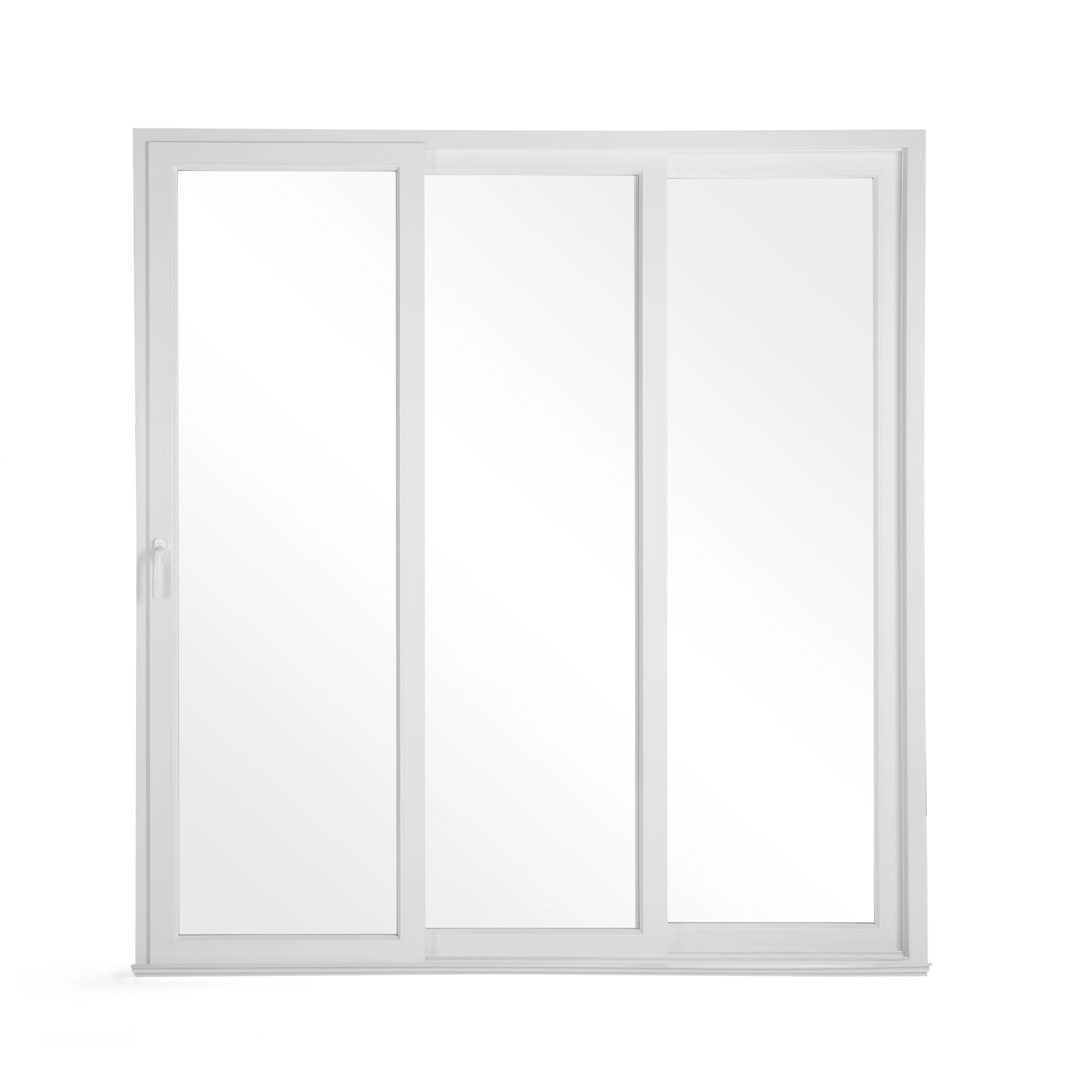 Porta de Correr PVC Branco 2,15x2,00m Lado Esquerdo Shine