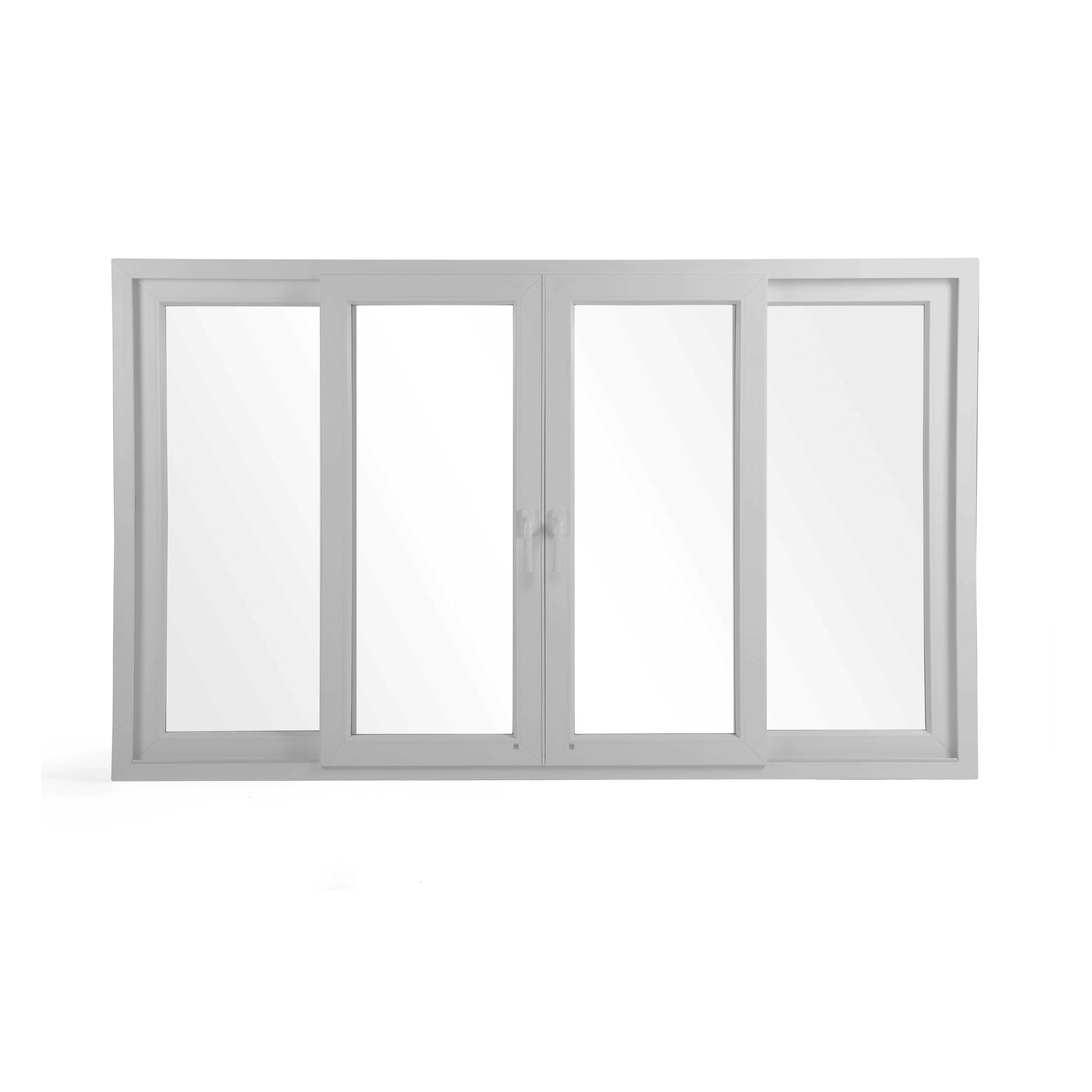 Janela de PVC de Correr 4 Folhas 120x200cm Shine Shine Branca