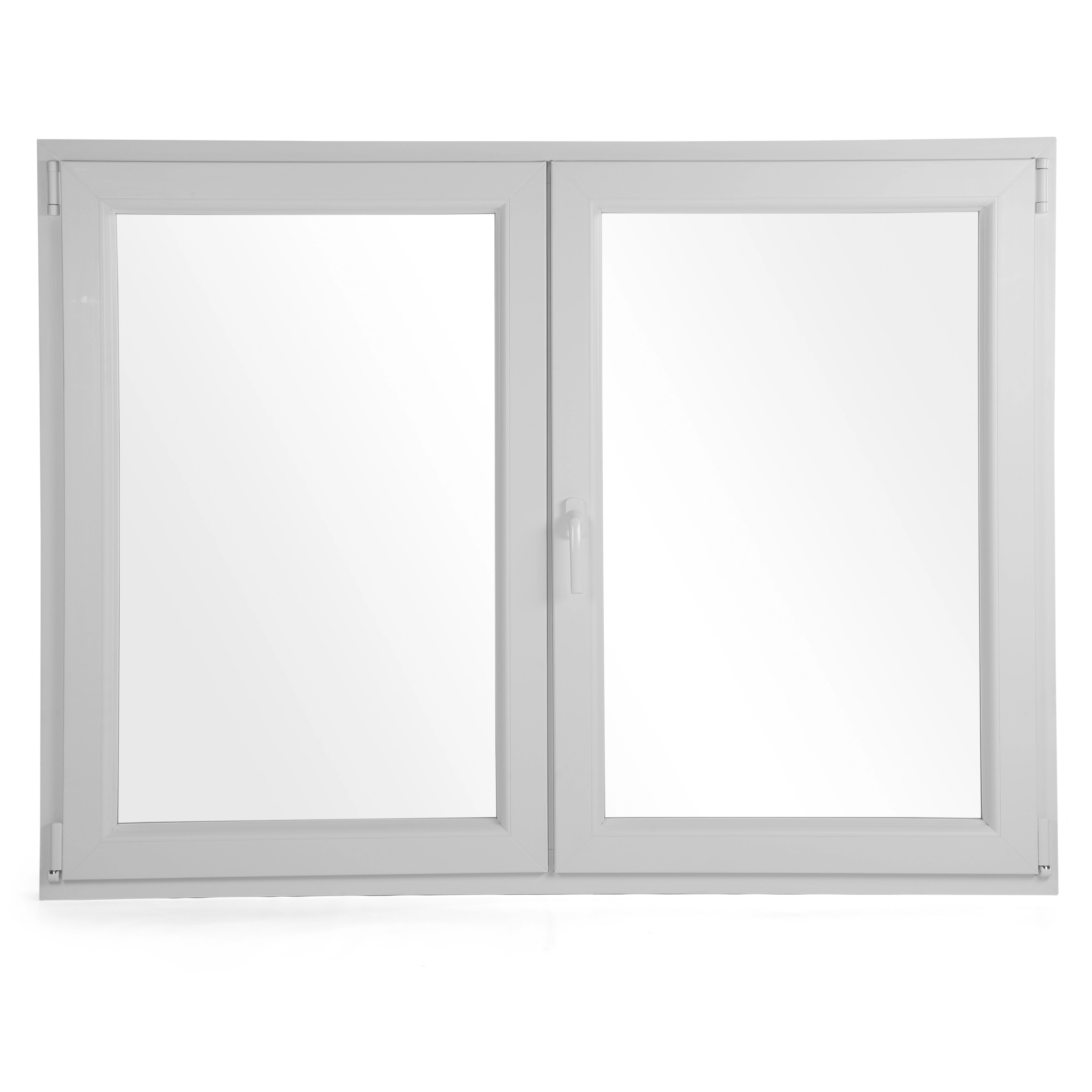 Janela de PVC Abre e Tomba 2 Folhas 120x160cm Shine Shine Branca