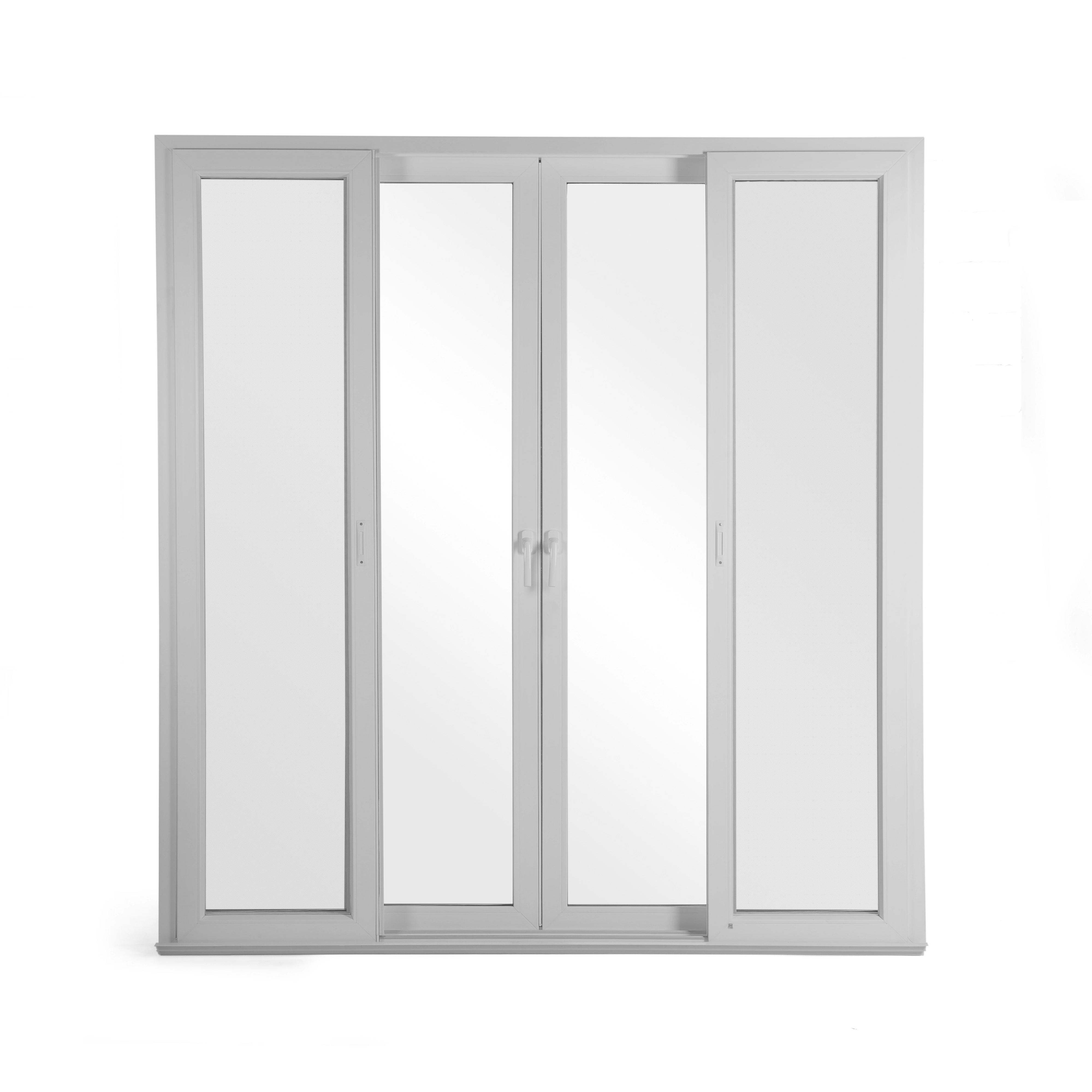 Porta de Correr 4 Folhas PVC Branco 2,15x2,00m Shine