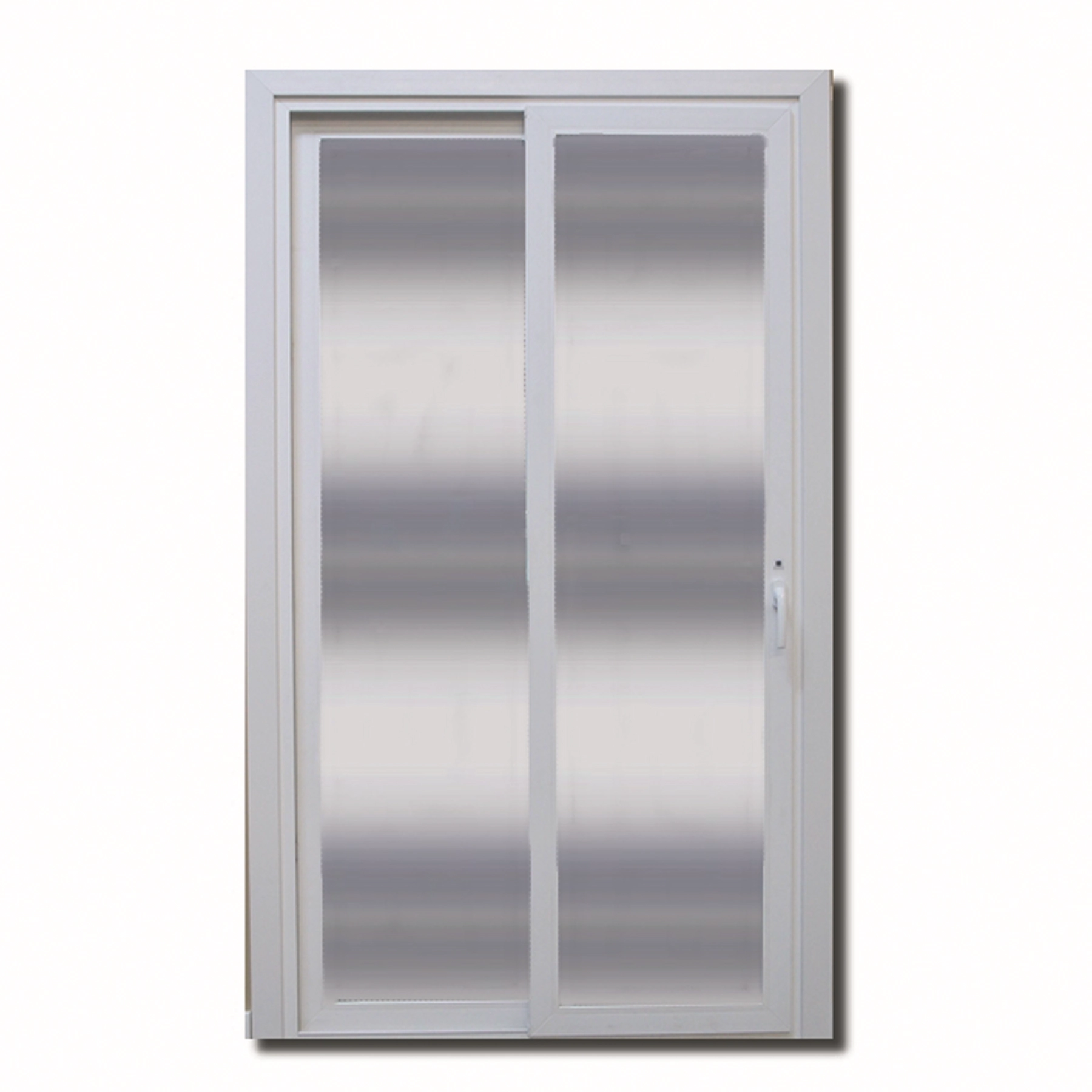 Porta de Correr 2 Folhas PVC Branco 2,15x1,20m Shine