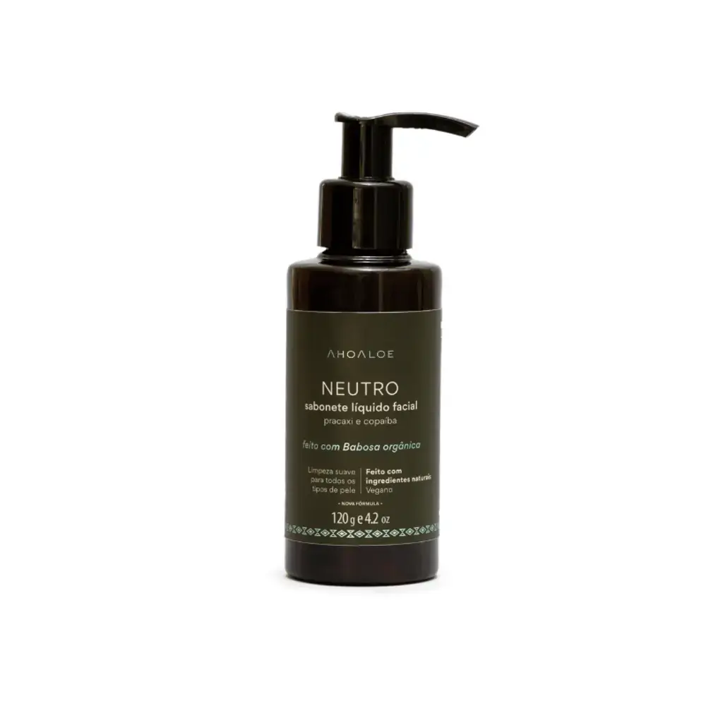 Sabonete Líquido Facial Ahoaloe Neutro 120ml