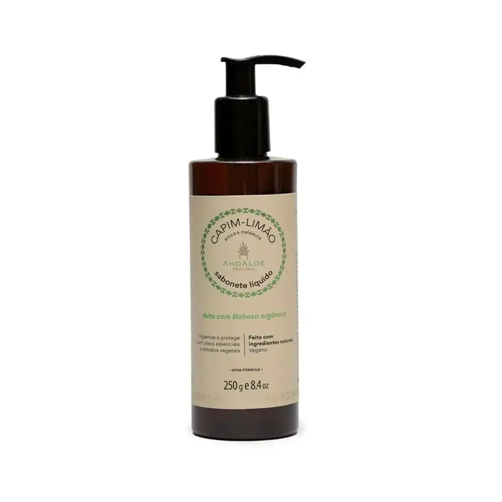 Sabonete Liquido Ahoaloe Capim Limao 250ml