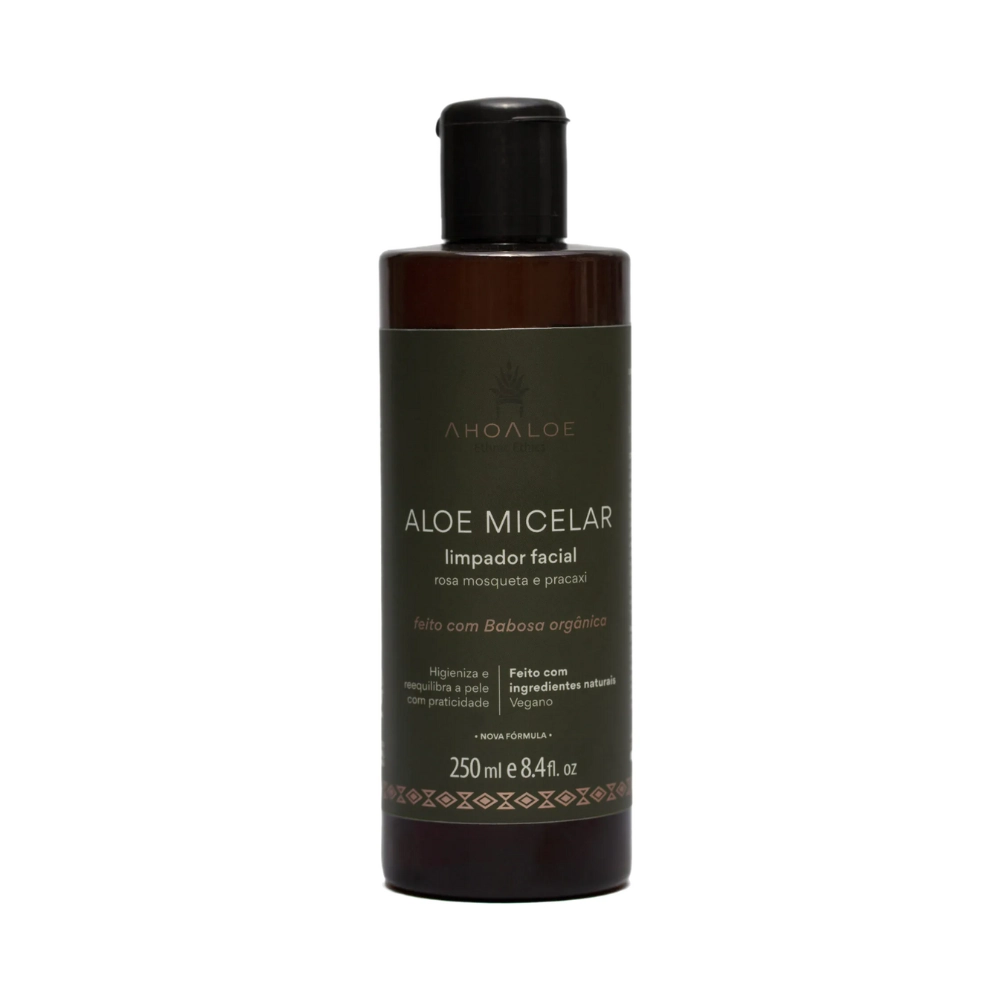 Agua Micelar Ahoaloe Limpador Facial 250ml