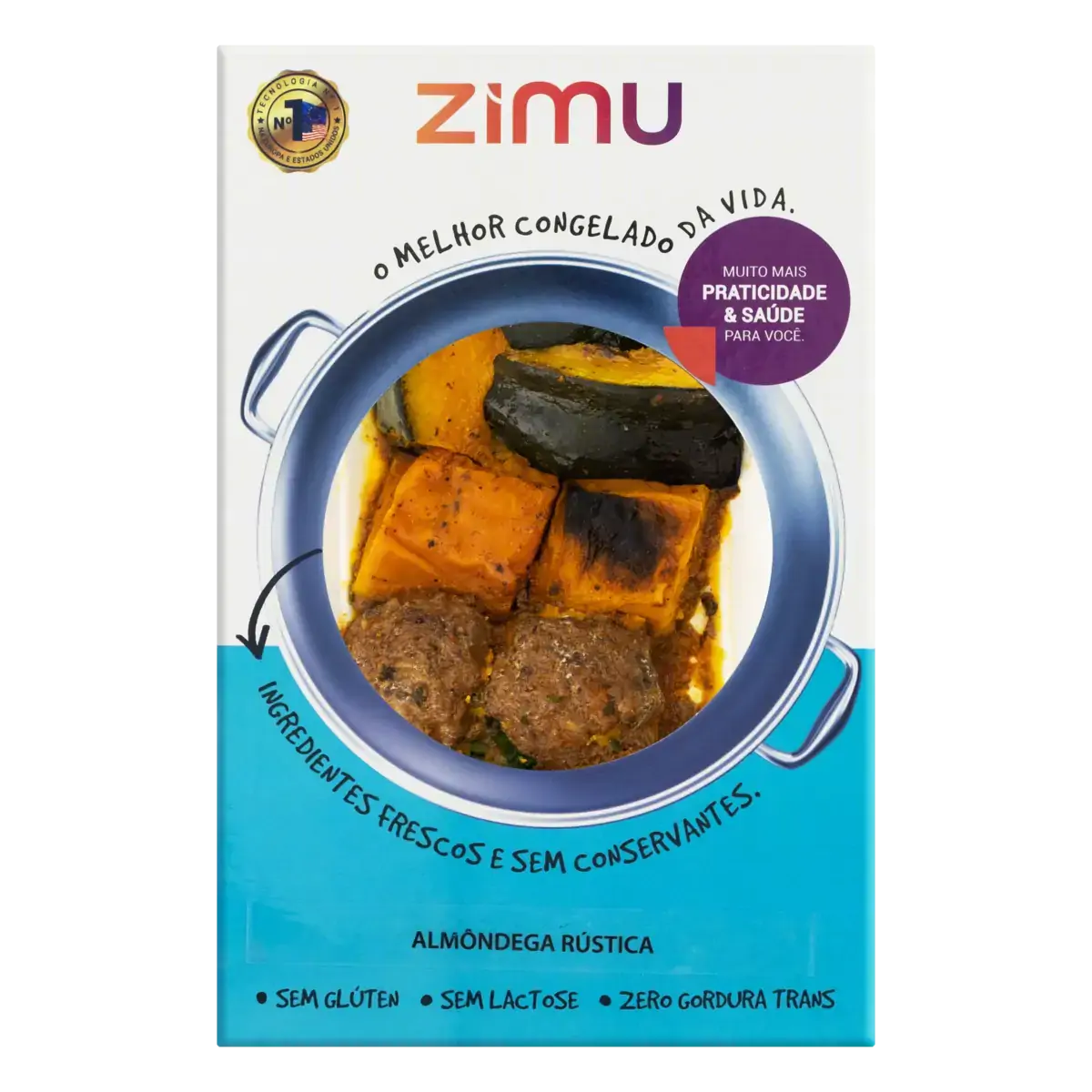 Almôndega Rústica Zimu Caixa 350g
